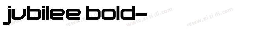 jubilee bold字体转换